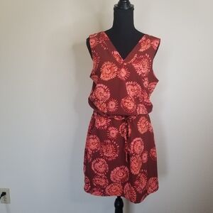 Toad & Co Sunkissed Liv Dress Polyester Yie Dye Sunburst Athletic Quick Dry